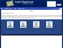 Tablet Screenshot of learn2expert.net